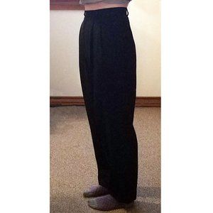 Vintage lined wool pants high rise, small waist J H Collectibles size 6 altered